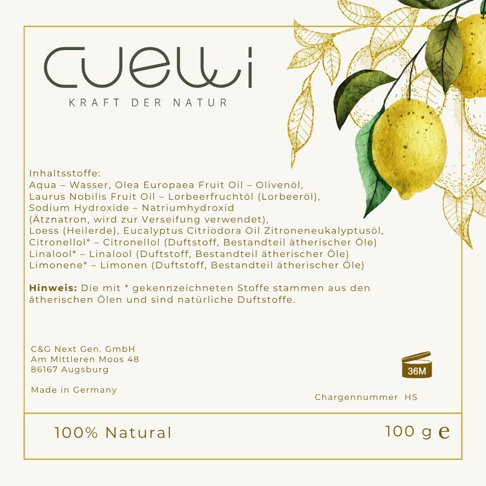 Haar Seife Heilerde & Lemon 180g